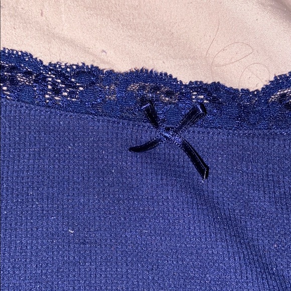 Navy Blue sleep Tank Top - Picture 2 of 7